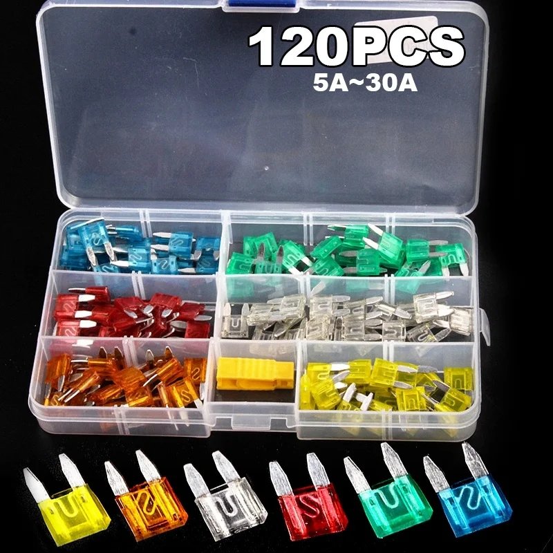Fuse boxes come in various specifications, with 60 and 120PCS not having medium fuses, while 60PCS are packaged in bags Fuse boxes come in various specifications, with 60 and 120PCS not having medium fuses, while 60PCS are packaged in bags