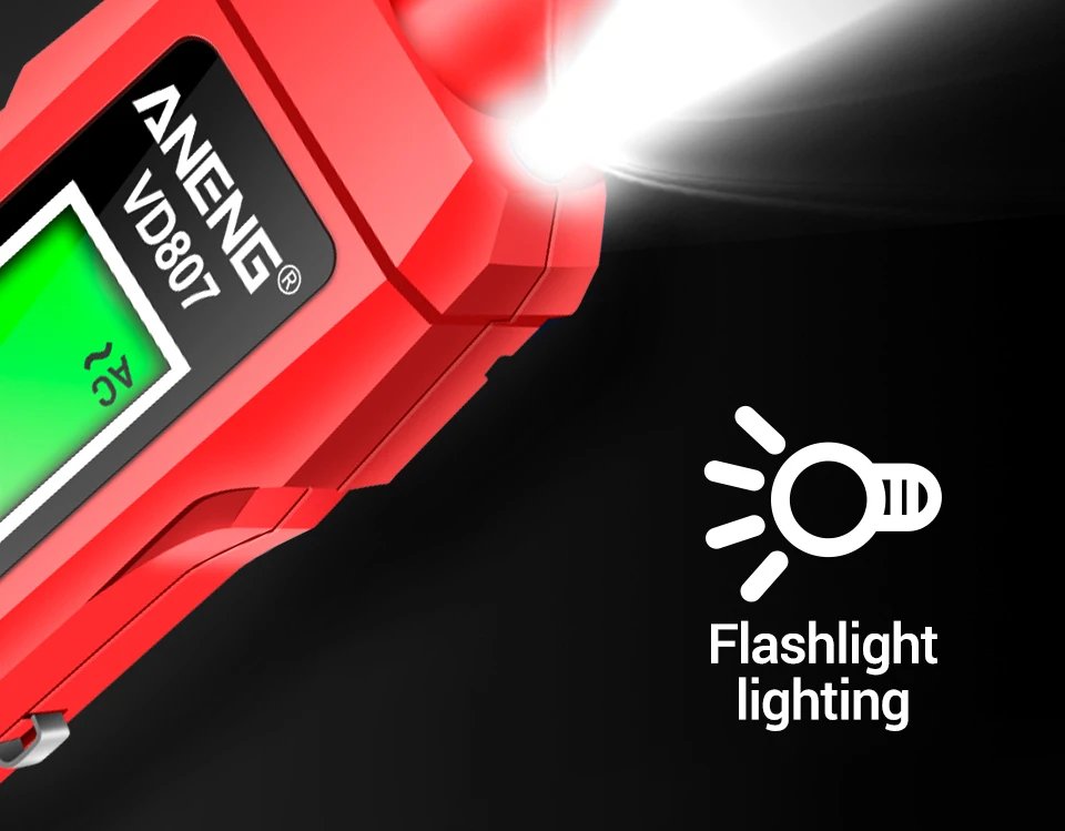 ANENG VD807 One-word Induction Portable 50/60Hz Smart Electric Pen Tester NCV Sensor AC 12-300V Non-contact Wire Detector Tools