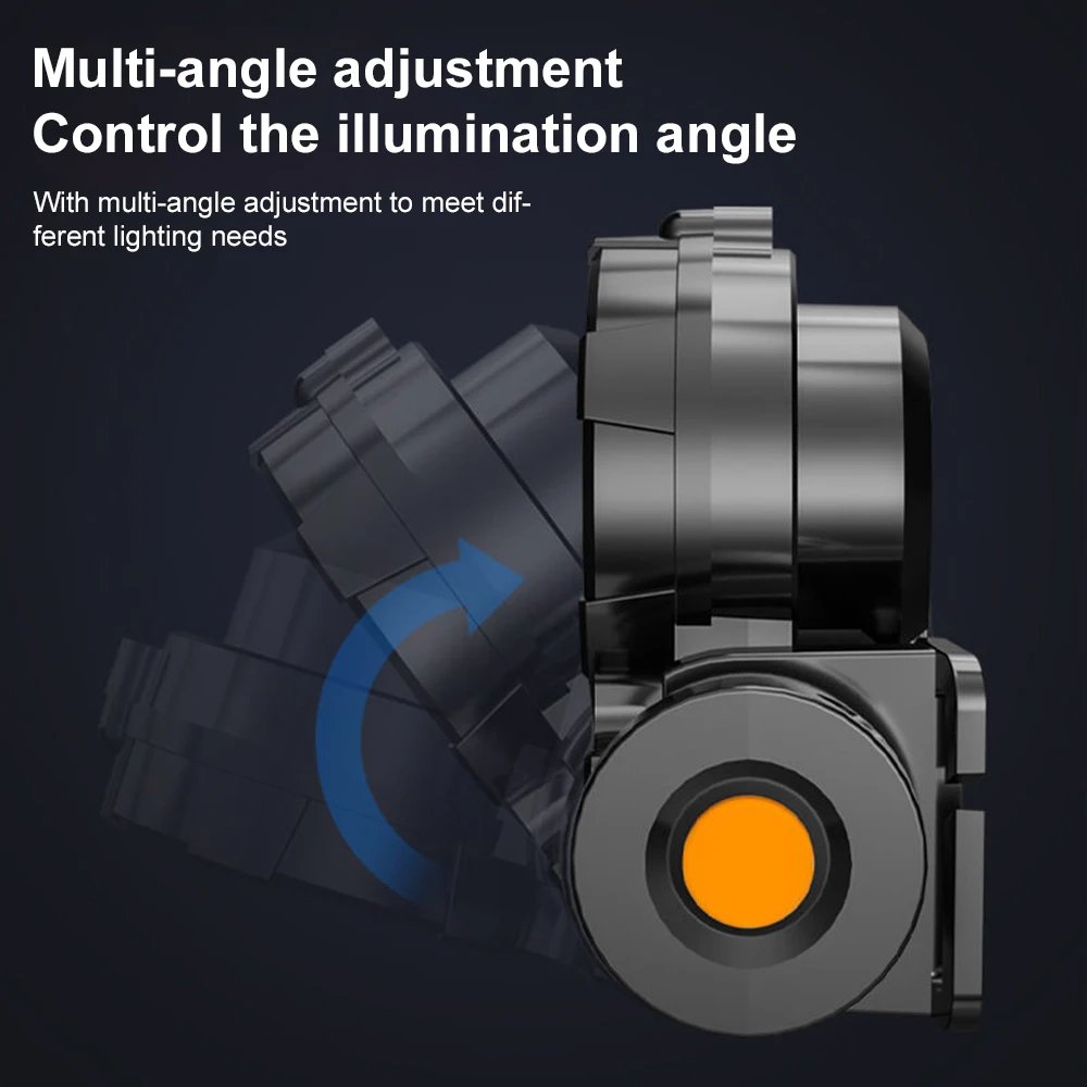 LED Sensor Headlamp Camping Search Light Head Flashlight Rechargeable Powerful Head Lamp Front Lanterns Headlights 5 Styles