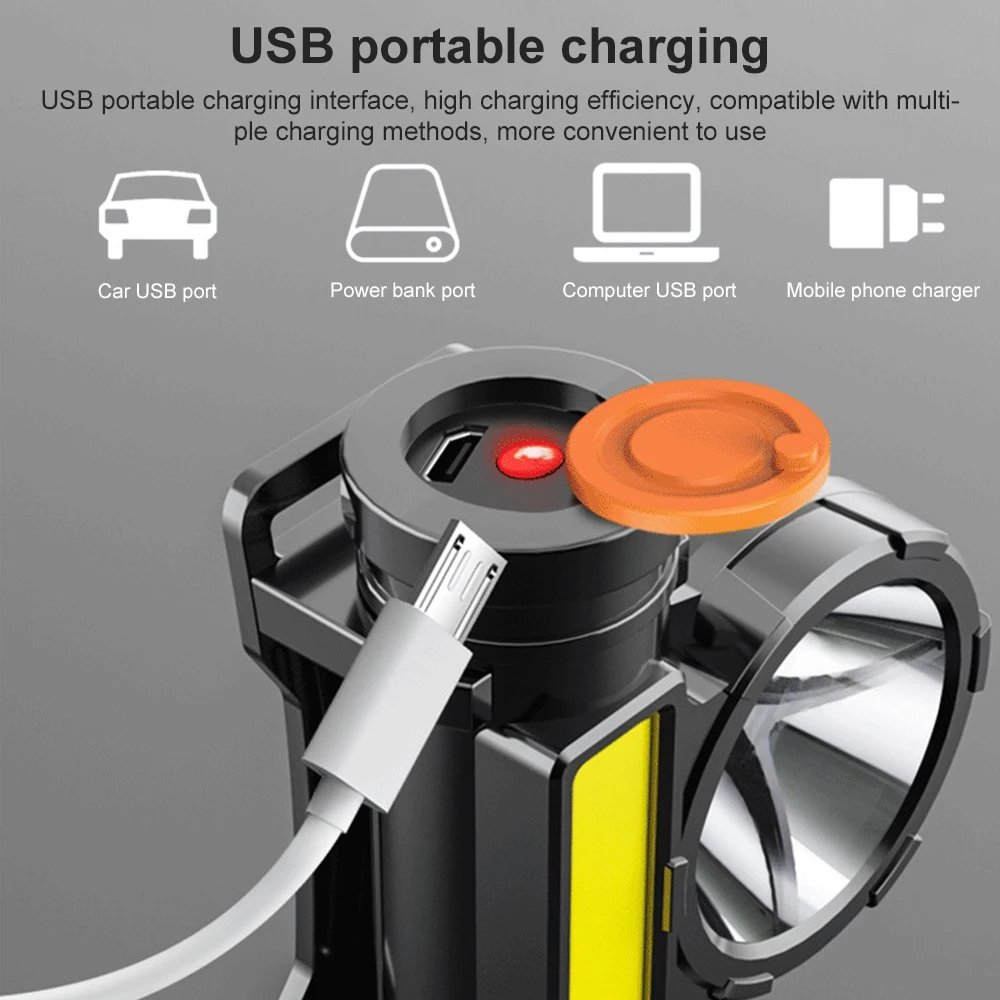 LED Sensor Headlamp Camping Search Light Head Flashlight Rechargeable Powerful Head Lamp Front Lanterns Headlights 5 Styles