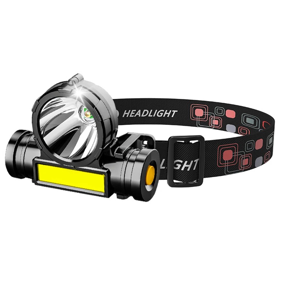 LED Sensor Headlamp Camping Search Light Head Flashlight Rechargeable Powerful Head Lamp Front Lanterns Headlights 5 Styles