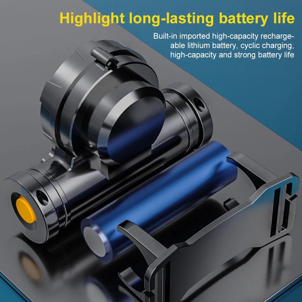 LED Sensor Headlamp Camping Search Light Head Flashlight Rechargeable Powerful Head Lamp Front Lanterns Headlights 5 Styles