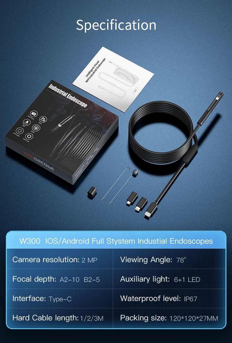 INSKAM Endoscope Inspection Camera 3 in 1 Micro USB/Type-C Mini Inspection Camera for IOS iphone Waterproof Pipeline Borescope INSKAM Endoscope Inspection Camera 3 in 1 Micro USB/Type-C Mini Inspection Camera for IOS iphone Waterproof Pipeline Borescope