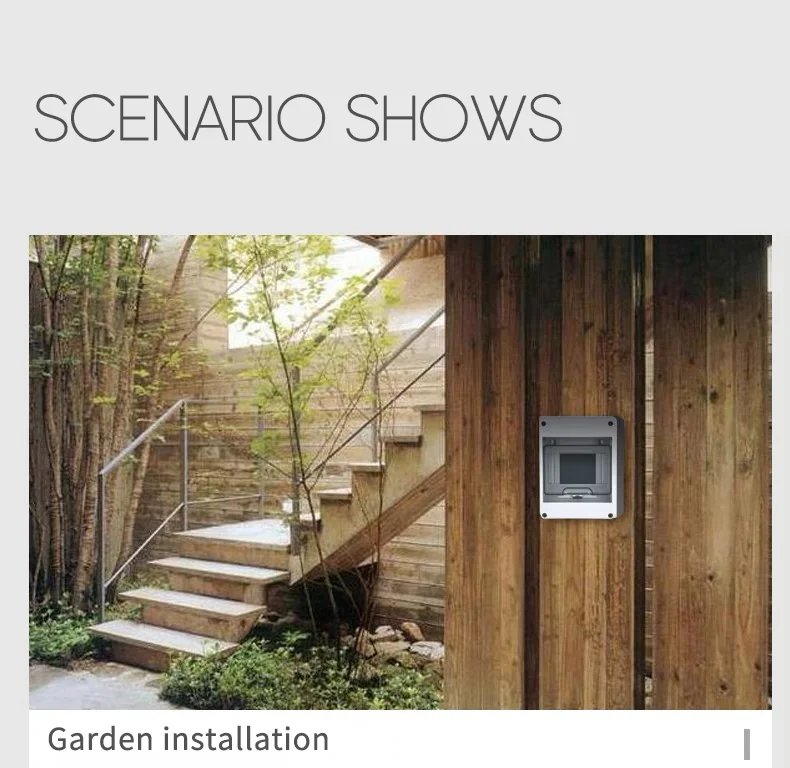 IP65 Waterproof Distribution dc breaker Box 2/3/5/8/12/15/18/24WAY PC /ABS Plastic Outdoor Electrical  MCB solar Junction Box