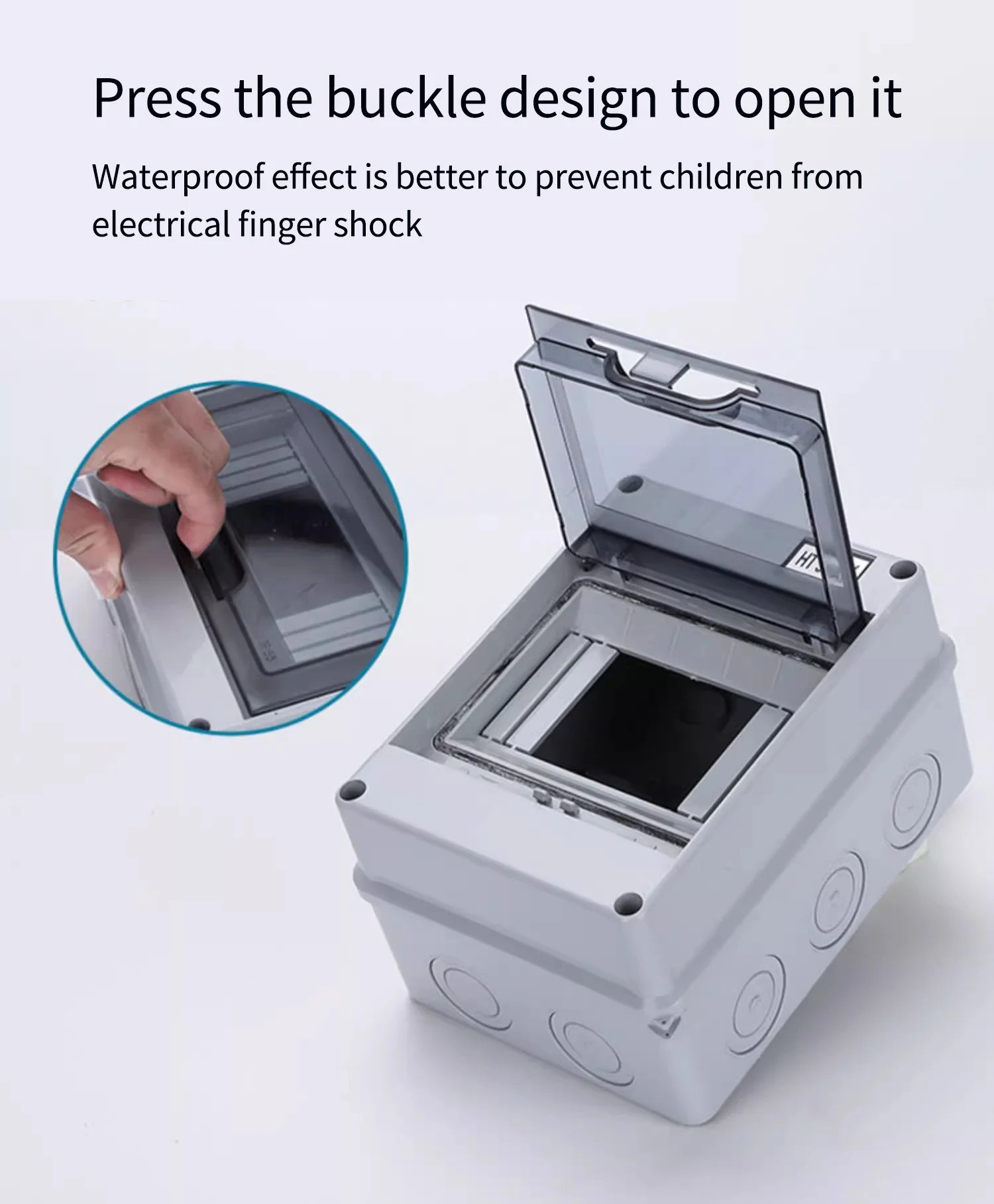 IP65 Waterproof Distribution dc breaker Box 2/3/5/8/12/15/18/24WAY PC /ABS Plastic Outdoor Electrical  MCB solar Junction Box