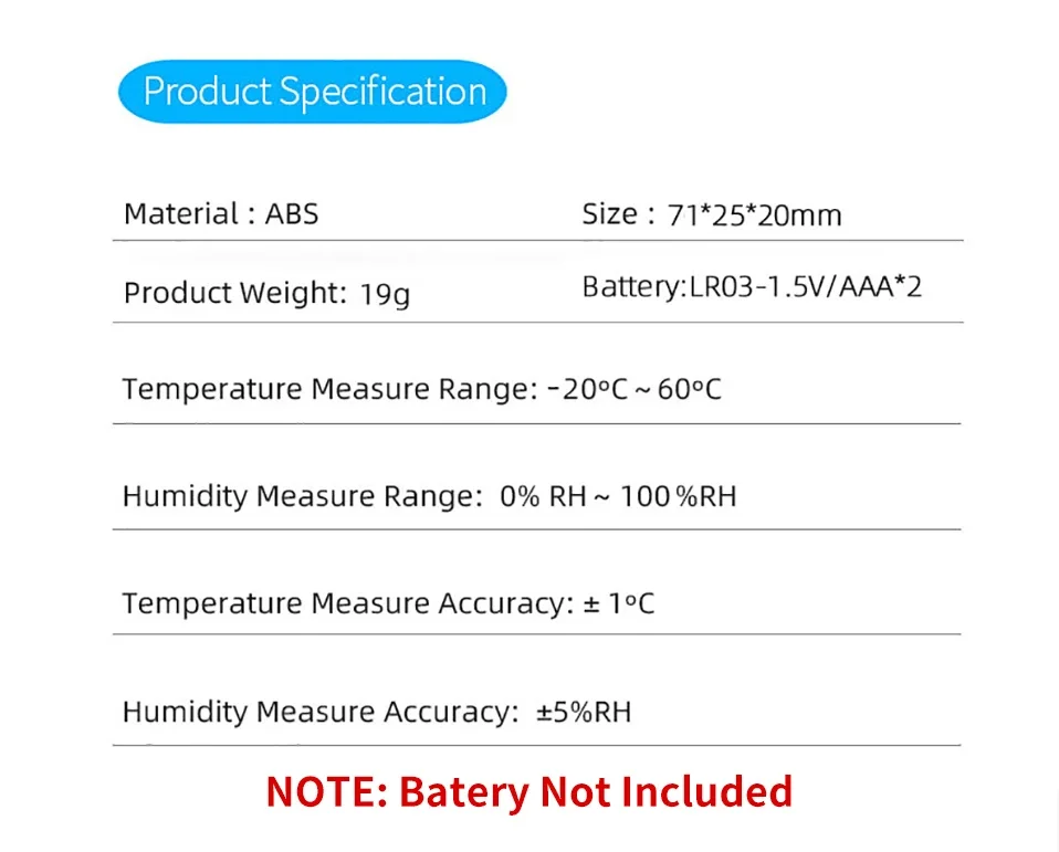 Tuya WiFi Smart Temperature Humidity Sensor Indoor Hygrometer Controller Monitoring Work with Smart Speaker Alexa Google Home Tuya WiFi Smart Temperature Humidity Sensor Indoor Hygrometer Controller Monitoring Work with Smart Speaker Alexa Google Home