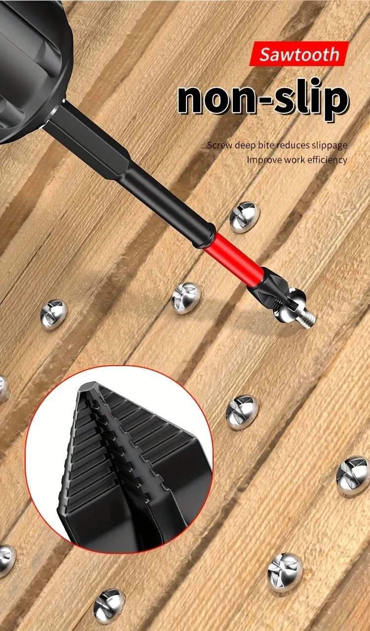 Magnetic Anti-shock Batch Head High Hardness Non-Slip Impact Bits Cross Screwdriver 25/50/65/70/90mm Screwdriver Set