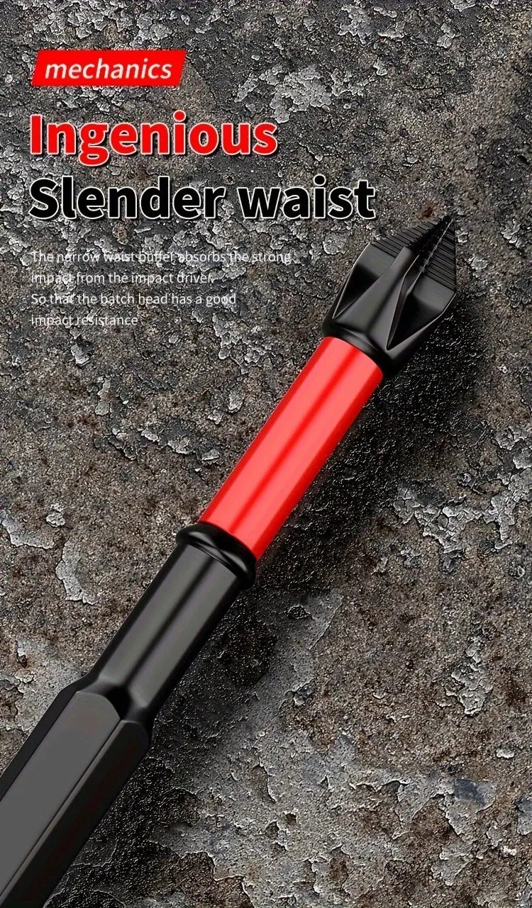 Magnetic Anti-shock Batch Head High Hardness Non-Slip Impact Bits Cross Screwdriver 25/50/65/70/90mm Screwdriver Set