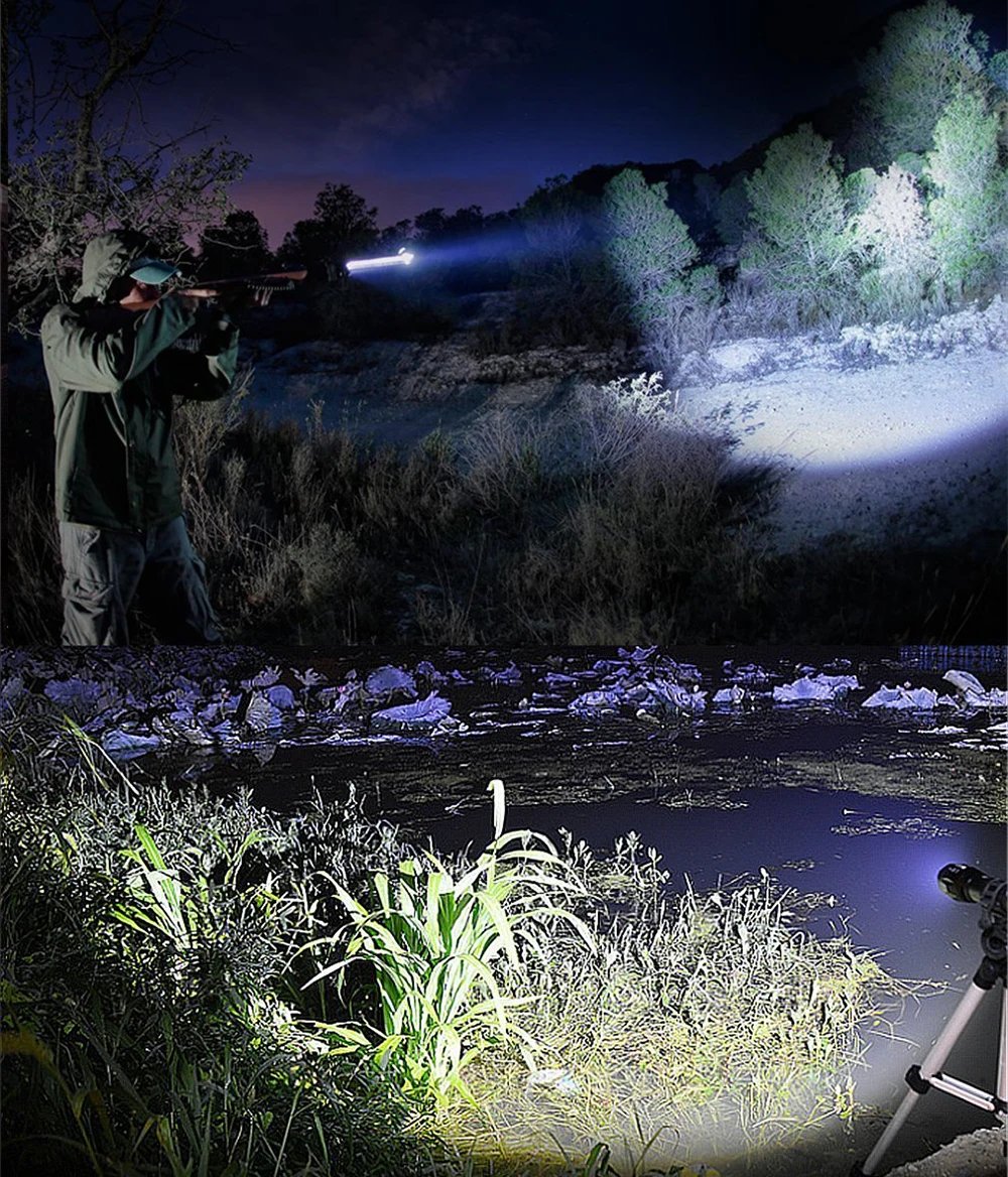 High Power Led Flashlights Camping Torch 5 Lighting Modes Aluminum Alloy Zoomable Light Waterproof Material Use 3 AAA Batteries High Power Led Flashlights Camping Torch 5 Lighting Modes Aluminum Alloy Zoomable Light Waterproof Material Use 3 AAA Batteries