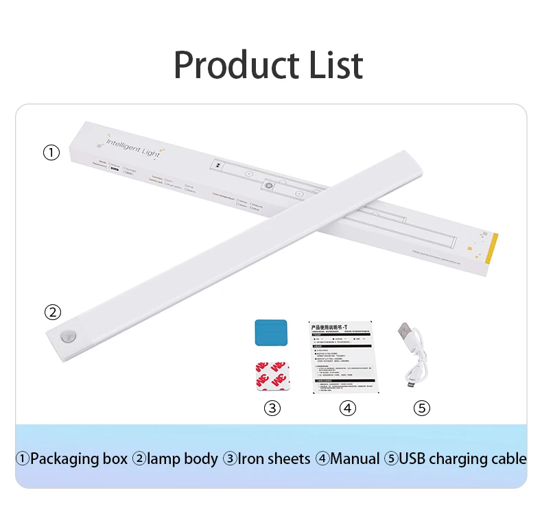 LED Cabinet Light USB Type-C Rechargeable Motion Sensor Led Lamp for Kitchen Wardrobe Cabinet Lighting 20cm/30cm/40cm/50cm/60cm LED Cabinet Light USB Type-C Rechargeable Motion Sensor Led Lamp for Kitchen Wardrobe Cabinet Lighting 20cm/30cm/40cm/50cm/60cm