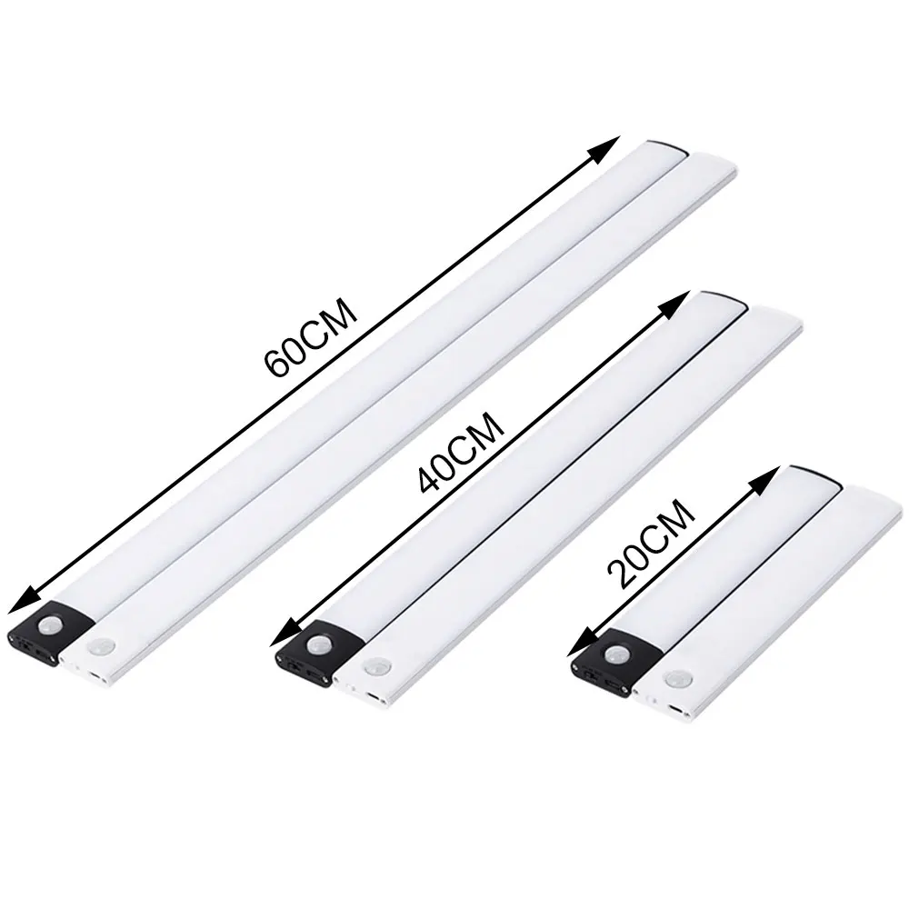 LED Cabinet Light USB Type-C Rechargeable Motion Sensor Led Lamp for Kitchen Wardrobe Cabinet Lighting 20cm/30cm/40cm/50cm/60cm LED Cabinet Light USB Type-C Rechargeable Motion Sensor Led Lamp for Kitchen Wardrobe Cabinet Lighting 20cm/30cm/40cm/50cm/60cm