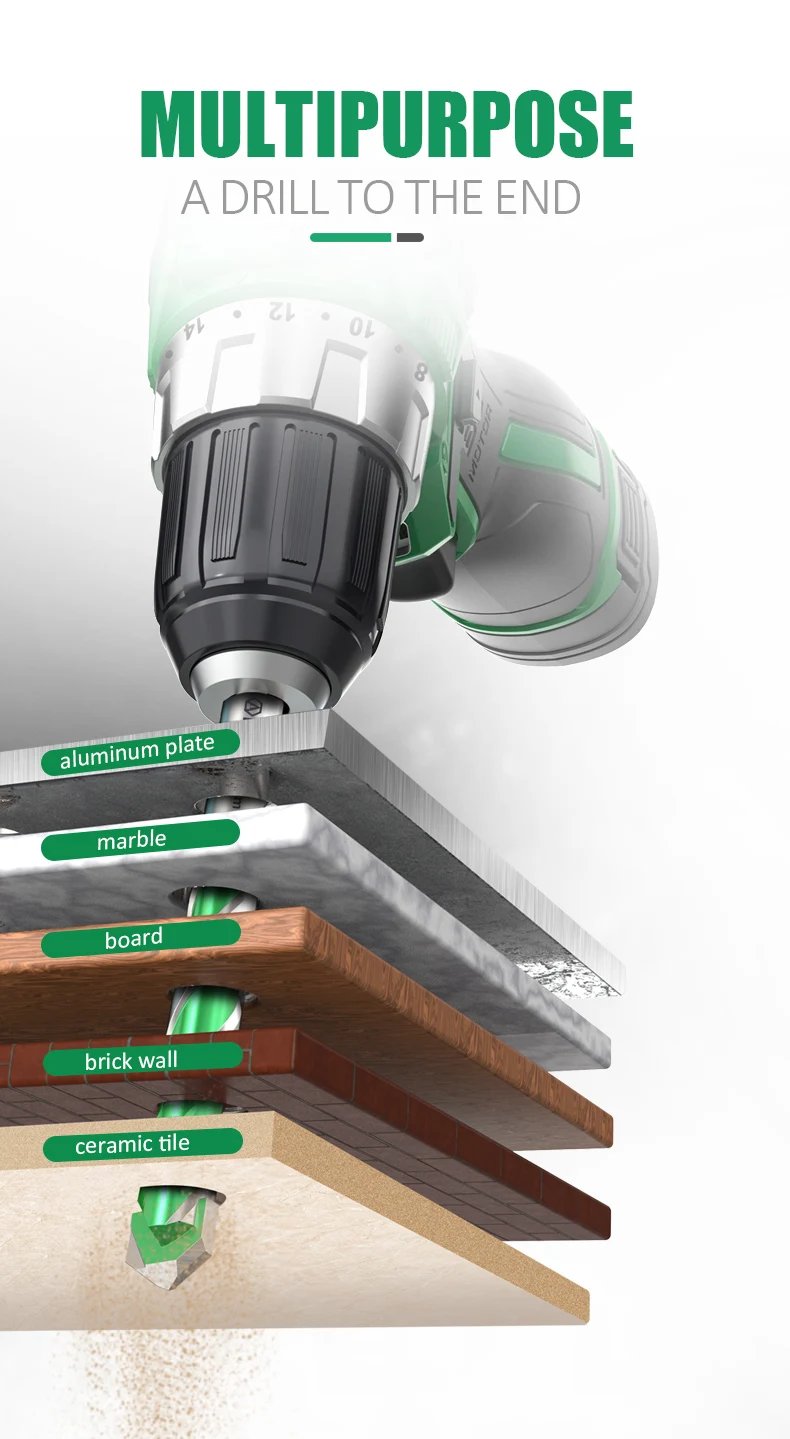 LAOA Electric Drill for Concrete, Aluminum Glass, Brick, Tile, Marble, Alloy Steel YG6X Concrete Drill Bit LAOA Electric Drill for Concrete, Aluminum Glass, Brick, Tile, Marble, Alloy Steel YG6X Concrete Drill Bit