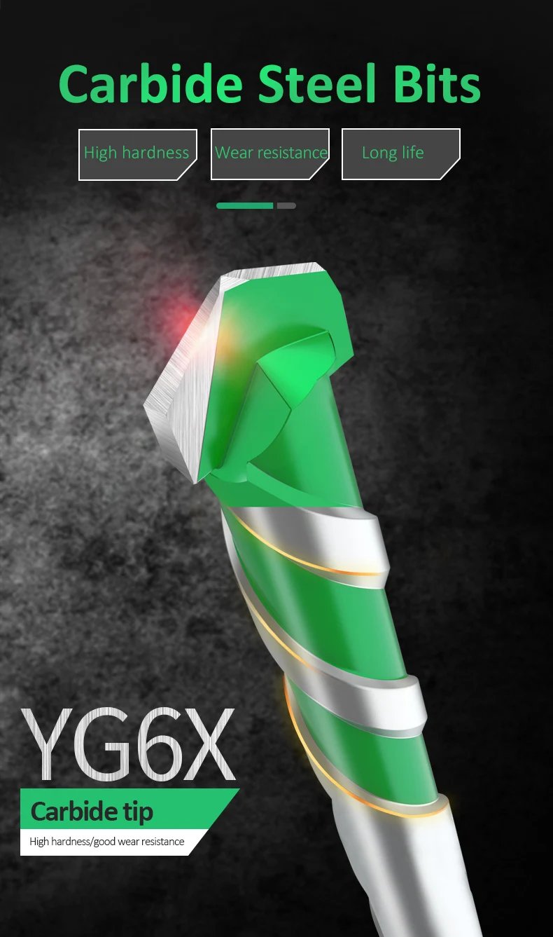 LAOA Electric Drill for Concrete, Aluminum Glass, Brick, Tile, Marble, Alloy Steel YG6X Concrete Drill Bit LAOA Electric Drill for Concrete, Aluminum Glass, Brick, Tile, Marble, Alloy Steel YG6X Concrete Drill Bit