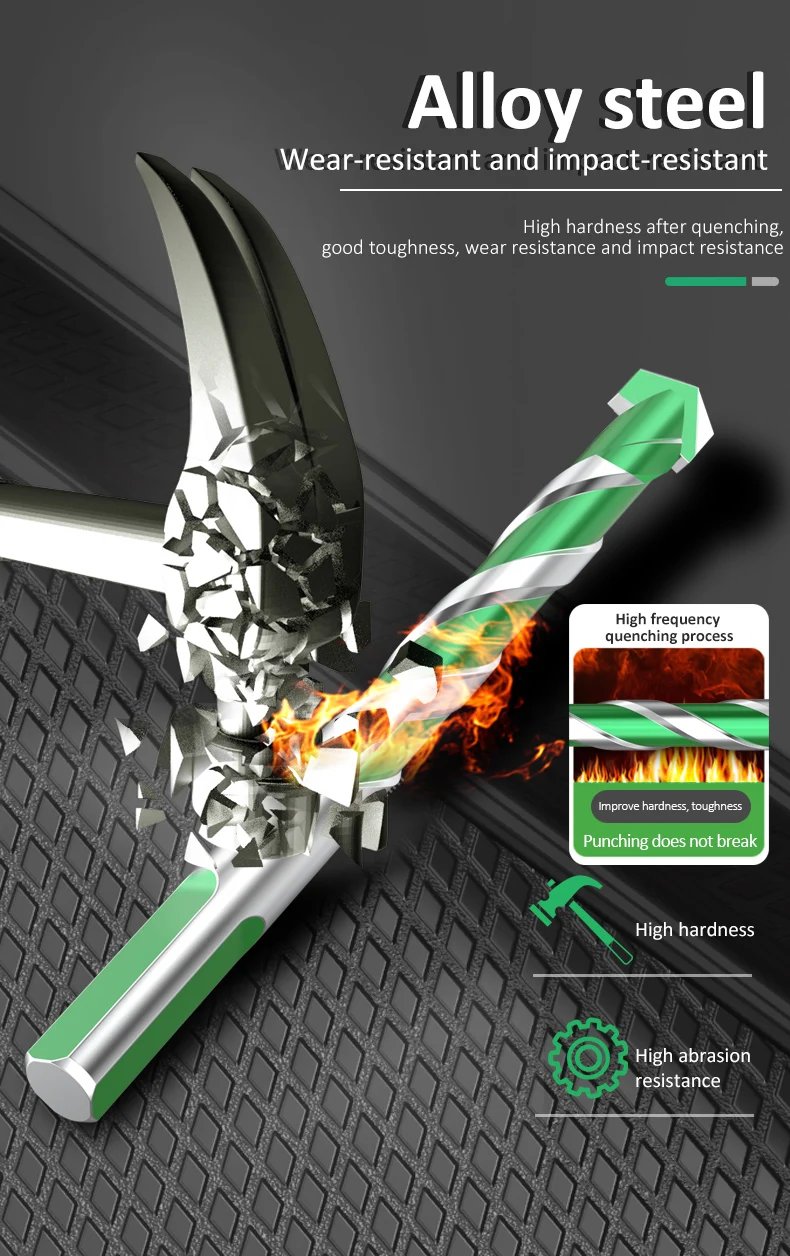 LAOA Electric Drill for Concrete, Aluminum Glass, Brick, Tile, Marble, Alloy Steel YG6X Concrete Drill Bit LAOA Electric Drill for Concrete, Aluminum Glass, Brick, Tile, Marble, Alloy Steel YG6X Concrete Drill Bit