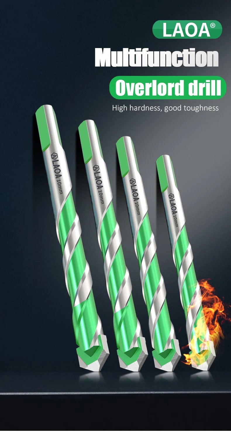 LAOA Electric Drill for Concrete, Aluminum Glass, Brick, Tile, Marble, Alloy Steel YG6X Concrete Drill Bit LAOA Electric Drill for Concrete, Aluminum Glass, Brick, Tile, Marble, Alloy Steel YG6X Concrete Drill Bit