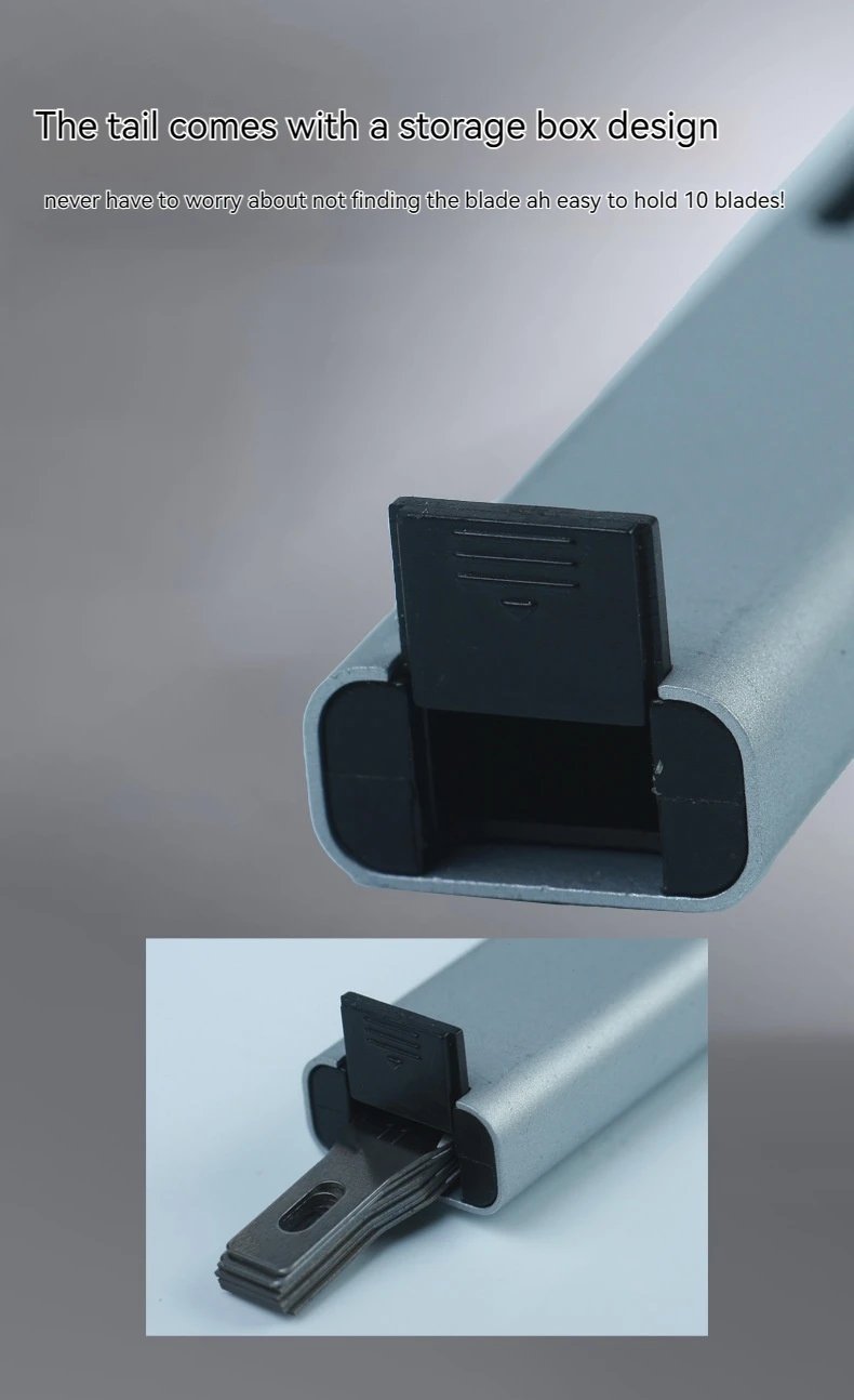 Pen-shaped DIY Aluminum Handle Carving Knife Comes with 5 Horseshoe Art Blades That Can Be Replaced by Yourself