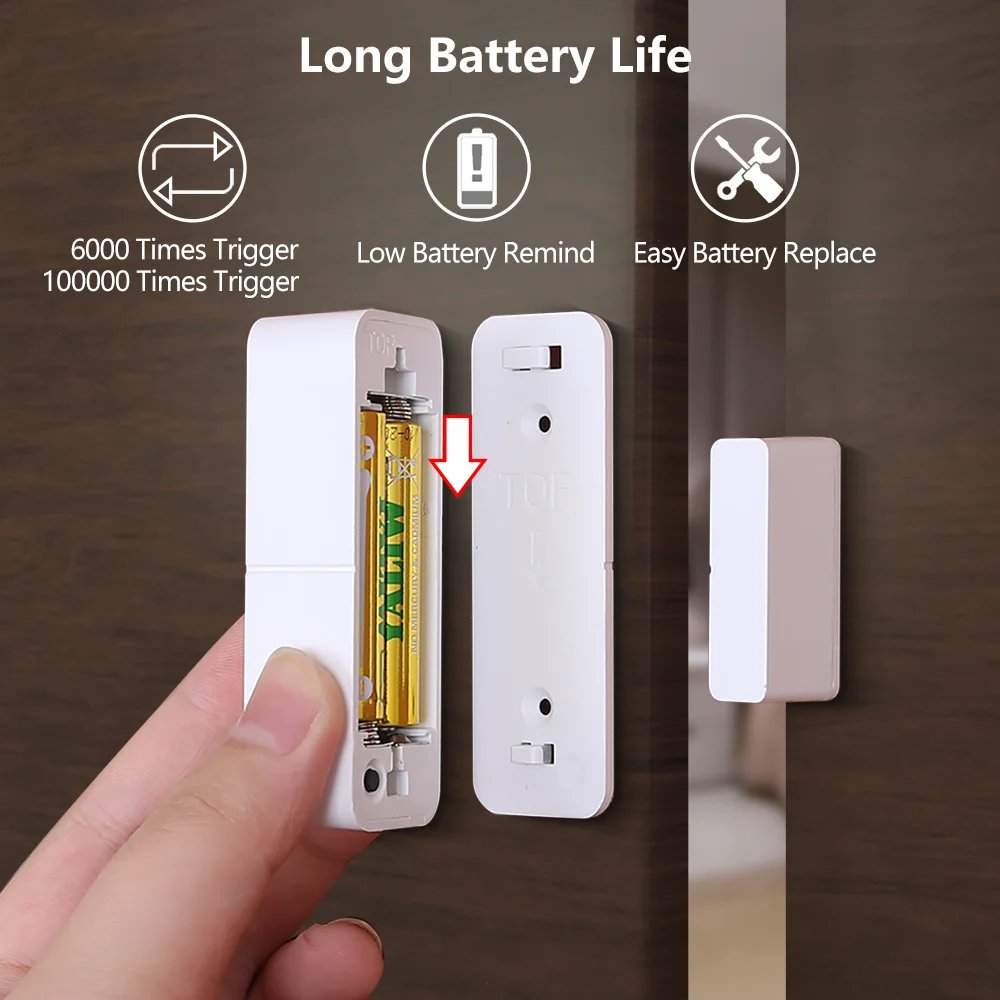 Tuya WiFi Zigbee Door Sensor Contact Sensor Open Closed Detector Smart Home Alarm Security Protection Work with Aleax Smart Life Tuya WiFi Zigbee Door Sensor Contact Sensor Open Closed Detector Smart Home Alarm Security Protection Work with Aleax Smart Life