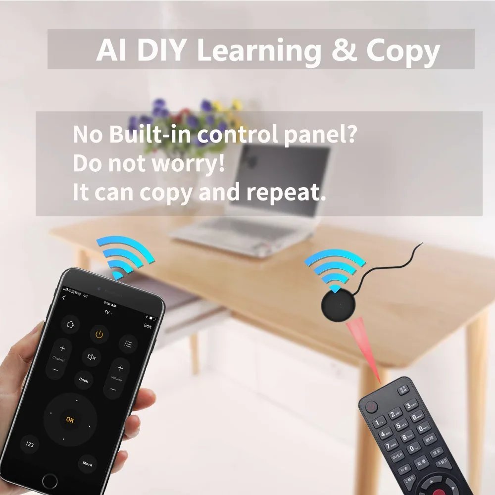 Tuya WiFi IR Remote Control Smart Universal for TV Air Conditioner Alexa Remote Control Work with Google Home Yandex Google Tuya WiFi IR Remote Control Smart Universal for TV Air Conditioner Alexa Remote Control Work with Google Home Yandex Google