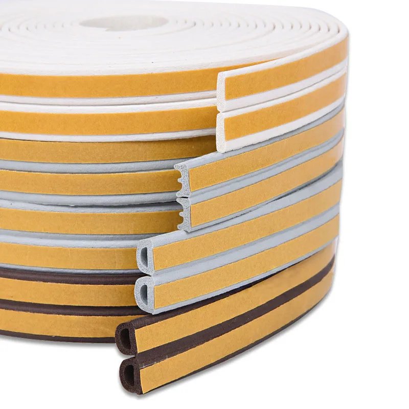 5Meters DIPE Self-Adhesive Door And Window Sealing Strip Glass Window Anti-Collision Rubber Strip Foam Sound Insulation Strip 5Meters DIPE Self-Adhesive Door And Window Sealing Strip Glass Window Anti-Collision Rubber Strip Foam Sound Insulation Strip