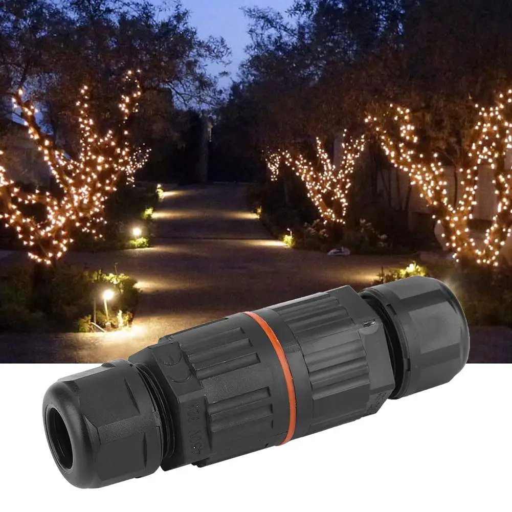 IP68 Waterproof Joint Wire Quick Connection Waterproof Connector 2/3 Pin Solder Less LED Lamp Wiring Outdoor Rainproof Terminal