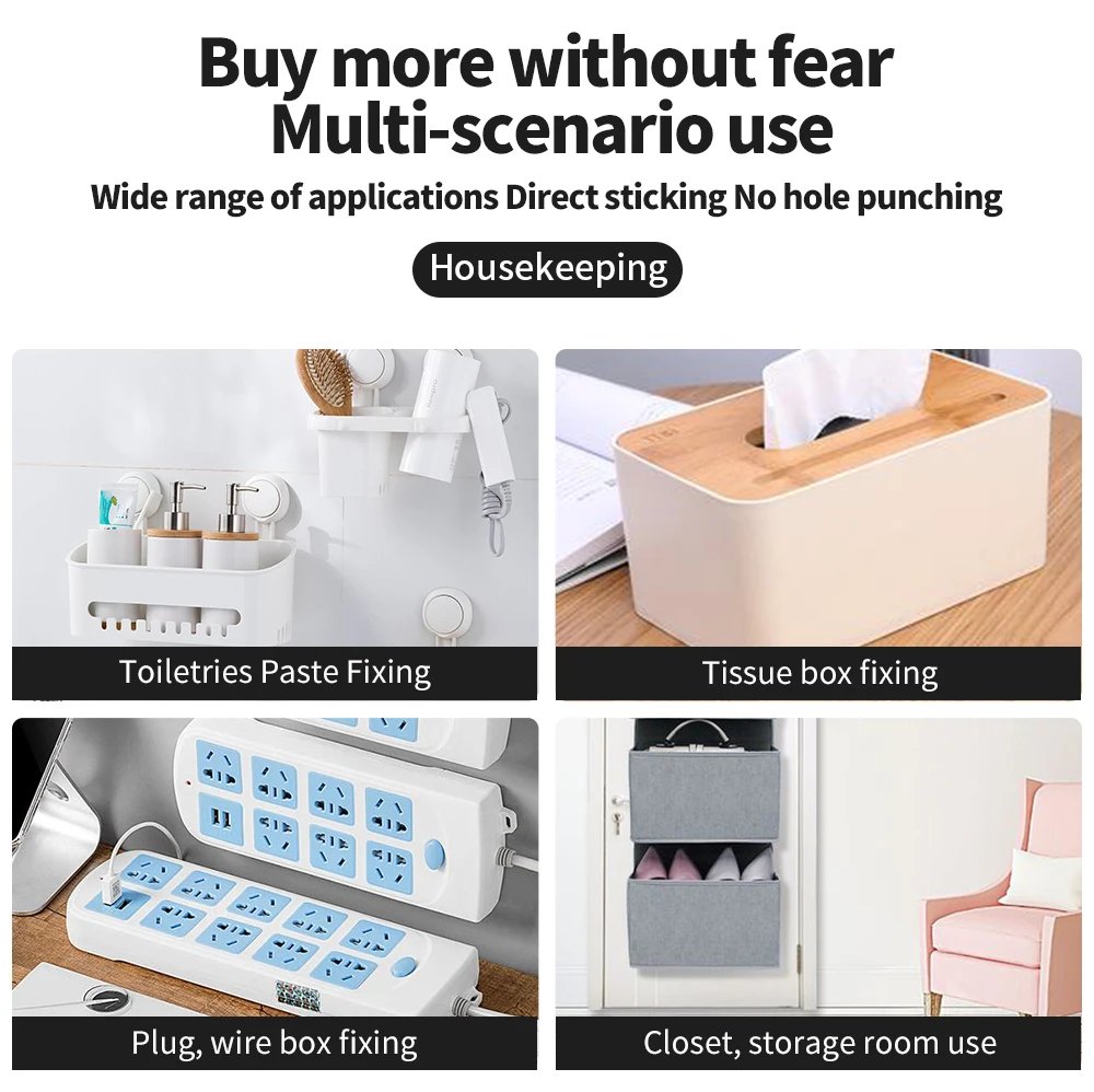 Strong Viscosity Double Sided Nano Tape Removable Waterproof No Trace Reusable Self Adhesive Strips Washable Transparent Tape