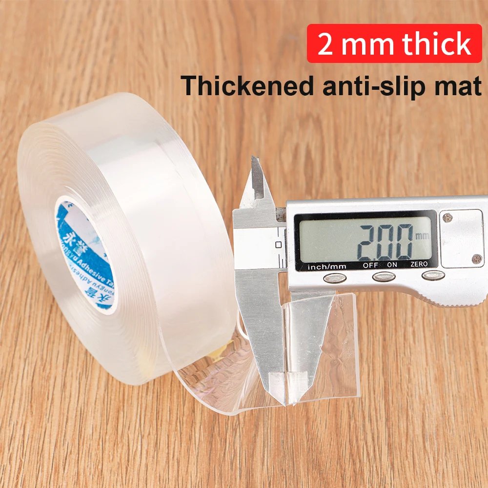 Strong Viscosity Double Sided Nano Tape Removable Waterproof No Trace Reusable Self Adhesive Strips Washable Transparent Tape