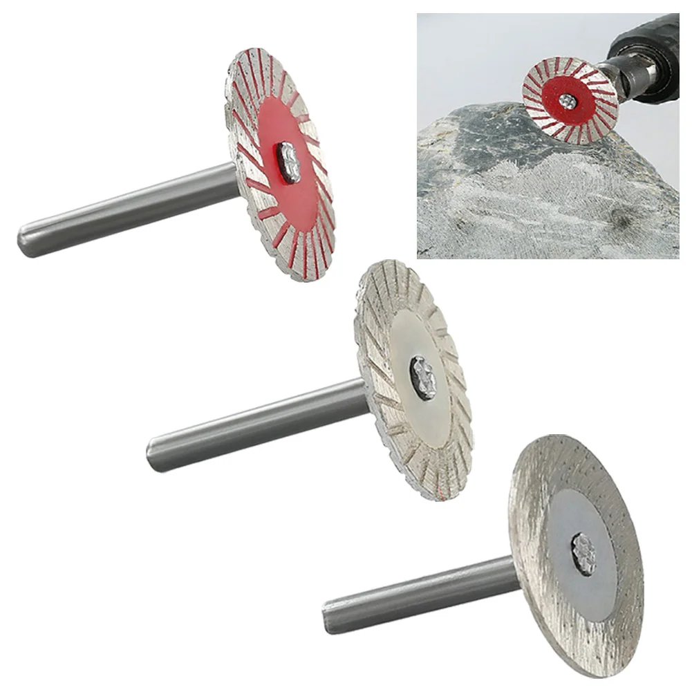 40mm Diamond Cutting Disc 6mm Shank Circular Saw Blade Sanding Disc Grinding Wheel For For Wood Metal Stone Granite Marble