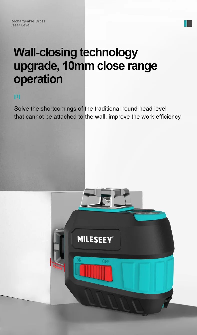 MiLESEEY 2 Lines Laser Level L52R L62 360 Laser Level L6 Green nivel Laser with Battery and Tripod лазерный уровень