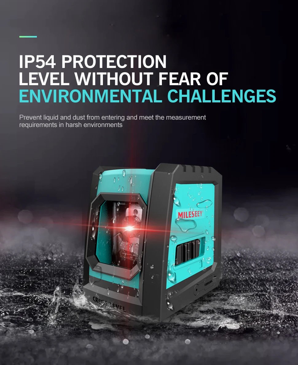 MiLESEEY 2 Lines Laser Level L52R L62 360 Laser Level L6 Green nivel Laser with Battery and Tripod лазерный уровень