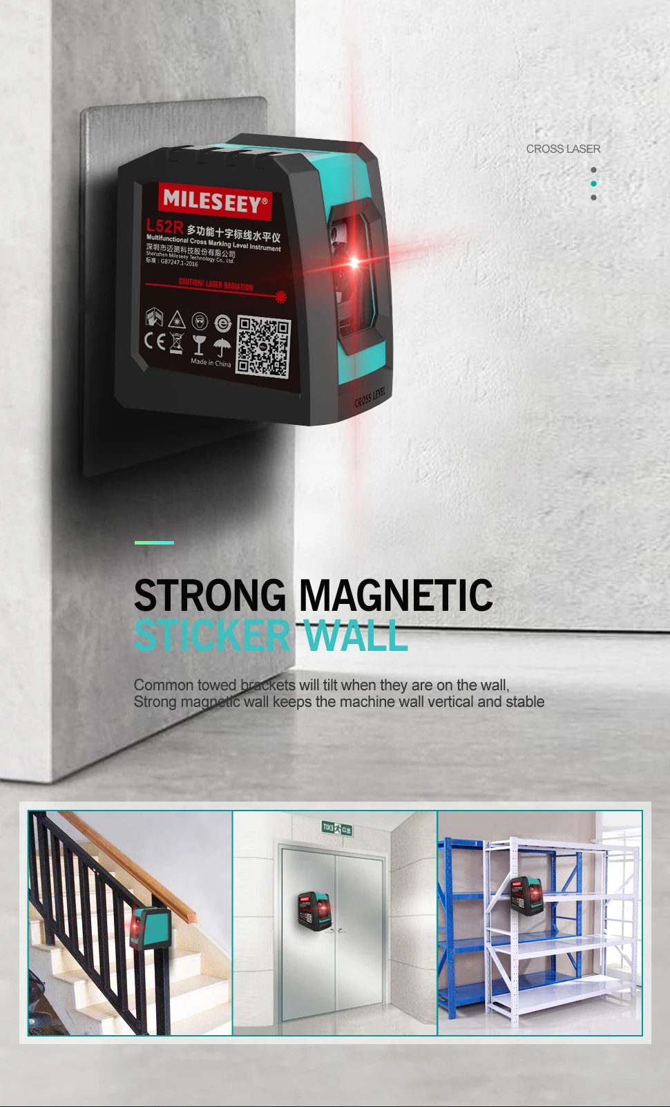 MiLESEEY 2 Lines Laser Level L52R L62 360 Laser Level L6 Green nivel Laser with Battery and Tripod лазерный уровень