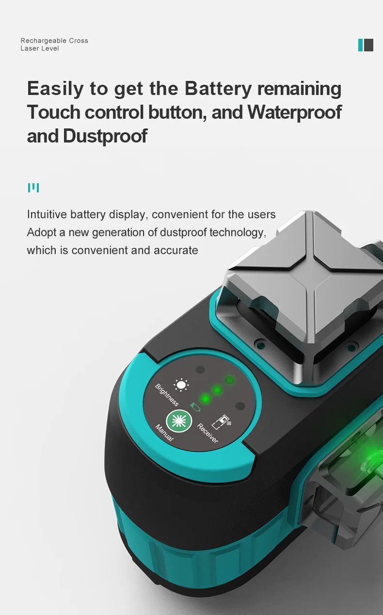 MiLESEEY 2 Lines Laser Level L52R L62 360 Laser Level L6 Green nivel Laser with Battery and Tripod лазерный уровень