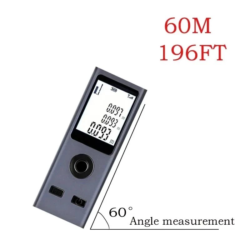 Mini Laser Rangefinder Digital Tape Measure Laser Ruler USB Charge Aluminum Alloy Fuselage Measuring Distance: 30m/50m Mini Laser Rangefinder Digital Tape Measure Laser Ruler USB Charge Aluminum Alloy Fuselage Measuring Distance: 30m/50m