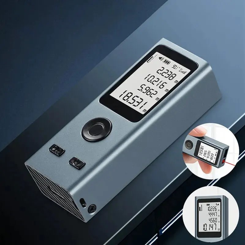 Mini Laser Rangefinder Digital Tape Measure Laser Ruler USB Charge Aluminum Alloy Fuselage Measuring Distance: 30m/50m Mini Laser Rangefinder Digital Tape Measure Laser Ruler USB Charge Aluminum Alloy Fuselage Measuring Distance: 30m/50m