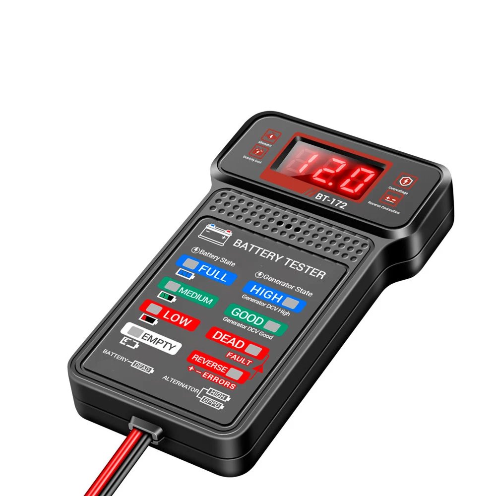 BT-171 12V Battery Tester LCD Digital Auto Battery Analyzer Charging Cranking System Tester Car Battery Checker Diagnostic Tools