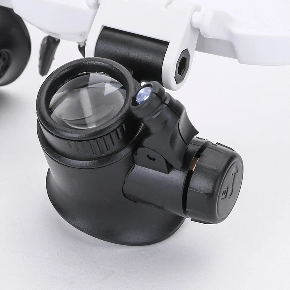 8X/15X/23X Telescopic Jeweler Magnifier Loupes With LED Light Len Magnifying Glass for Precision Work Eyewear Reading Watchmaker