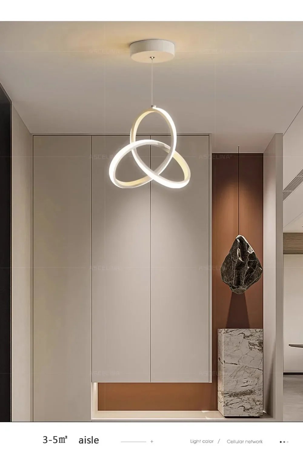 Nordic LED Ceiling Pendant Lamp Dining Room Corridor Lamp Bedroom Living Room Personality Creativity Simple Illumination Light