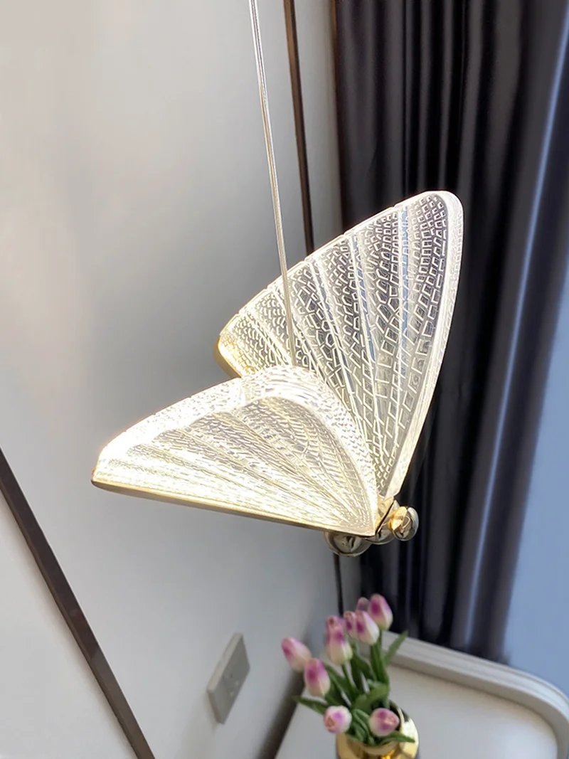 Butterfly Led Pendant Lights Nordic Hanging Lamp Indoor Lighting For Bedside Living Dining Room Kitchen pendente ilumina&ccedil;&atilde;o