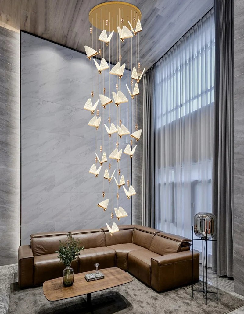 Butterfly Led Pendant Lights Nordic Hanging Lamp Indoor Lighting For Bedside Living Dining Room Kitchen pendente ilumina&ccedil;&atilde;o