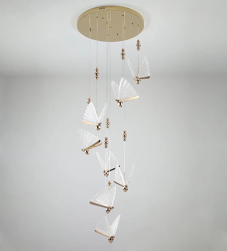 Butterfly Led Pendant Lights Nordic Hanging Lamp Indoor Lighting For Bedside Living Dining Room Kitchen pendente ilumina&ccedil;&atilde;o