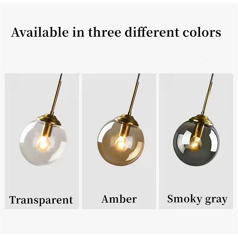 Nordic Simple Style Chandelier Modern Creative Glass Pendant Light Living Room Restaurant Bedside Indoor Decor LED Pendant Lamp