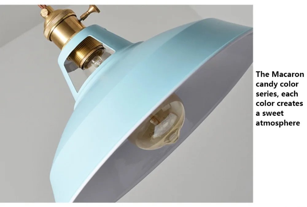 Pendant Lights Retro Industrial Colorful Restaurant Kitchen Home Ceiling Lamps Vintage Hanging Lights Lampshade Decorative Lamps Pendant Lights Retro Industrial Colorful Restaurant Kitchen Home Ceiling Lamps Vintage Hanging Lights Lampshade Decorative Lamps