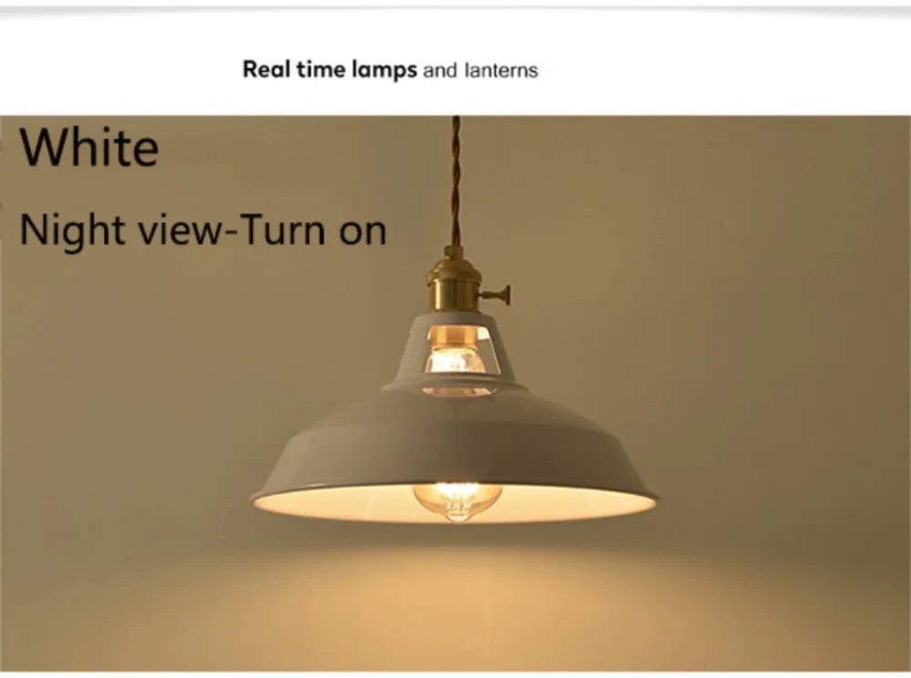 Pendant Lights Retro Industrial Colorful Restaurant Kitchen Home Ceiling Lamps Vintage Hanging Lights Lampshade Decorative Lamps