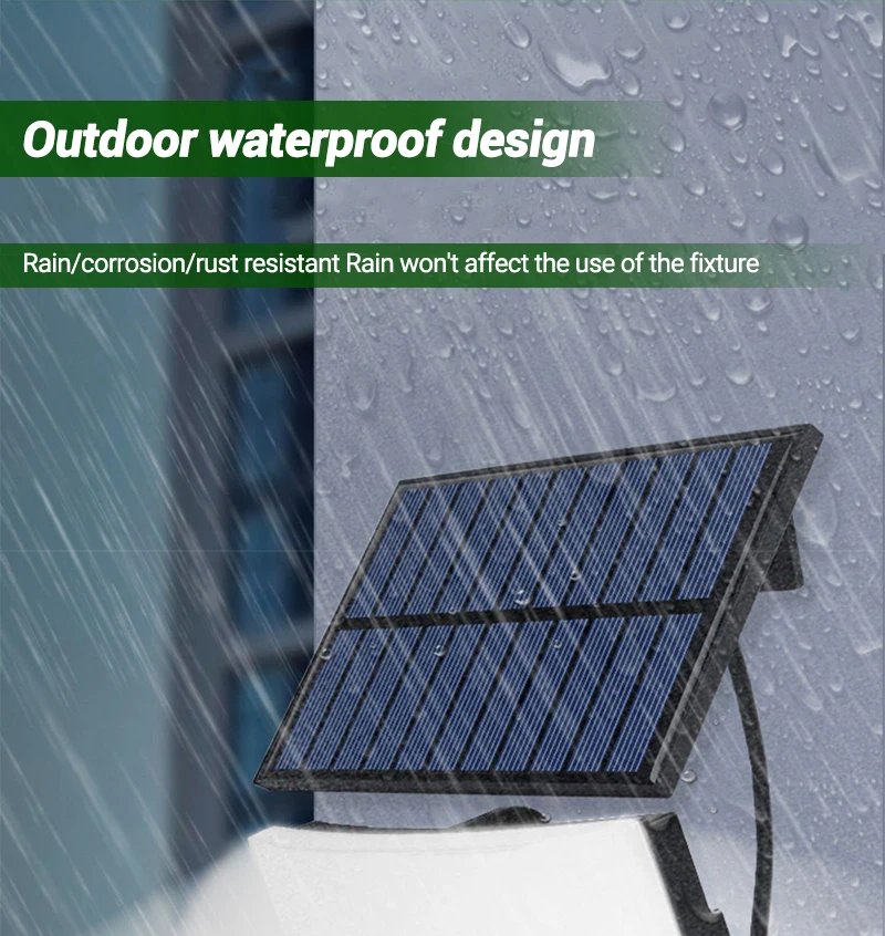 High Power 106LED Solar Outdoor Courtyard Wall Lamp Waterproof Sunlight with Sensor Remote Control Garden Decoration Street Lamp