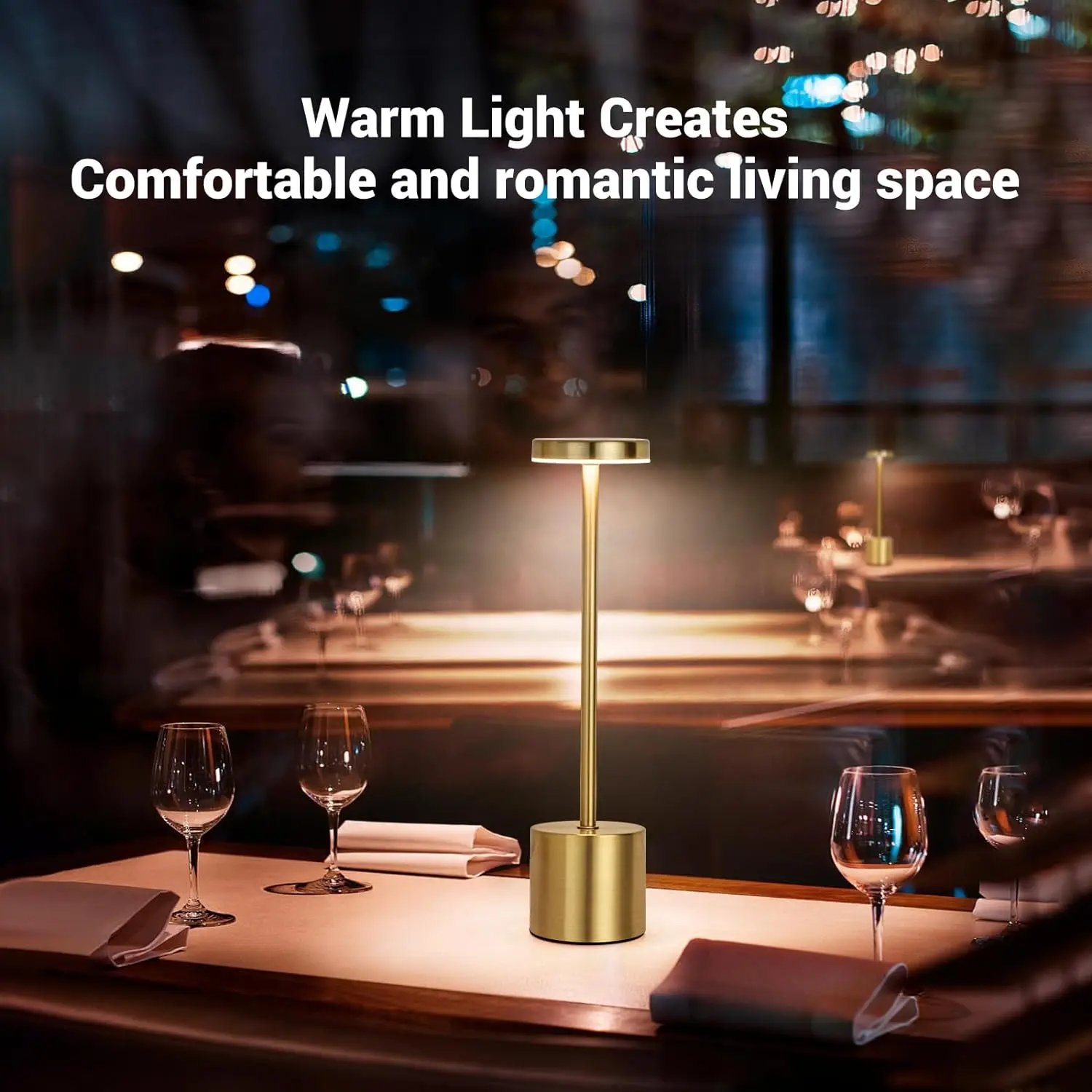 Creative Ambient Light Metal Table Lamp Bar Outdoor Decoration Simple LED Rechargeable Touch Three Colors Bedside Night Light Creative Ambient Light Metal Table Lamp Bar Outdoor Decoration Simple LED Rechargeable Touch Three Colors Bedside Night Light