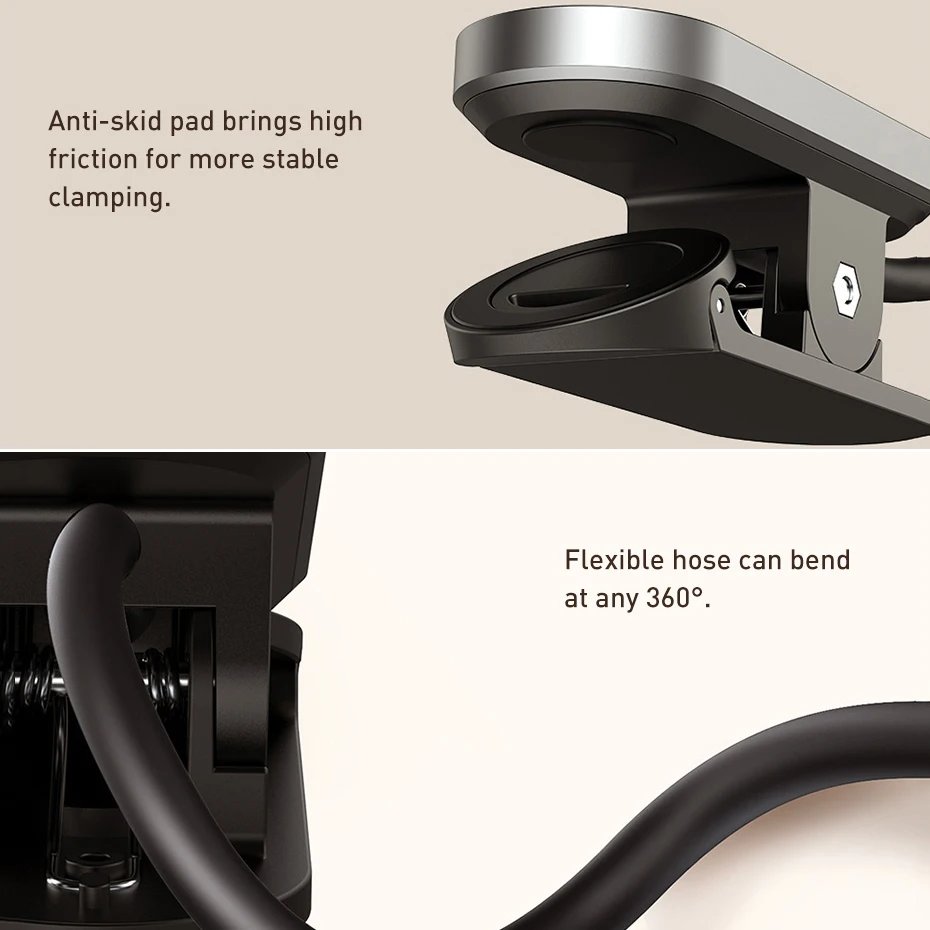 Baseus LED Clip Table Lamp Stepless Dimmable Wireless Desk Lamp Touch USB Rechargeable Reading Light LED Night Light Laptop Lamp Baseus LED Clip Table Lamp Stepless Dimmable Wireless Desk Lamp Touch USB Rechargeable Reading Light LED Night Light Laptop Lamp