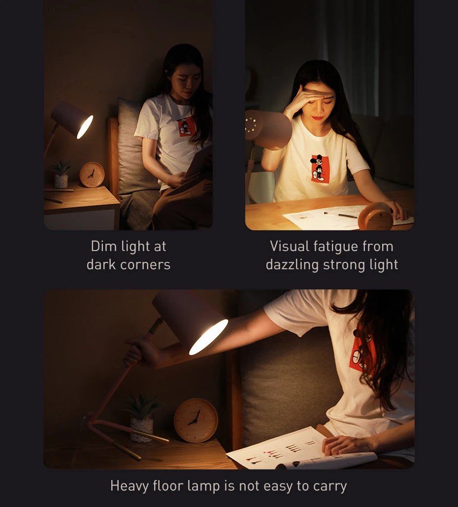 Baseus LED Clip Table Lamp Stepless Dimmable Wireless Desk Lamp Touch USB Rechargeable Reading Light LED Night Light Laptop Lamp Baseus LED Clip Table Lamp Stepless Dimmable Wireless Desk Lamp Touch USB Rechargeable Reading Light LED Night Light Laptop Lamp