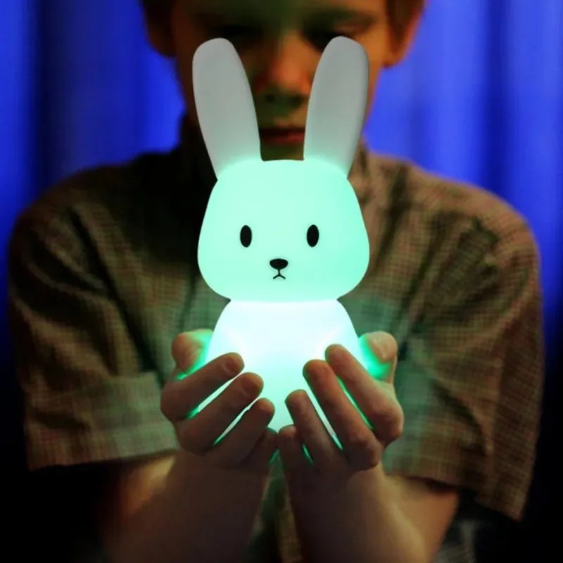 LED Night light Silicone Rabbit Touch Sensor lamp Cute Animal Light Bedroom Decor Gift for Kid Baby Child Table Lamp Home Decor LED Night light Silicone Rabbit Touch Sensor lamp Cute Animal Light Bedroom Decor Gift for Kid Baby Child Table Lamp Home Decor