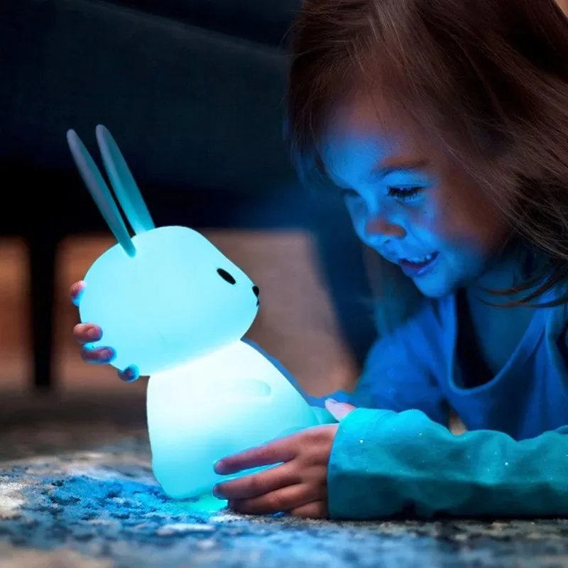 LED Night light Silicone Rabbit Touch Sensor lamp Cute Animal Light Bedroom Decor Gift for Kid Baby Child Table Lamp Home Decor LED Night light Silicone Rabbit Touch Sensor lamp Cute Animal Light Bedroom Decor Gift for Kid Baby Child Table Lamp Home Decor