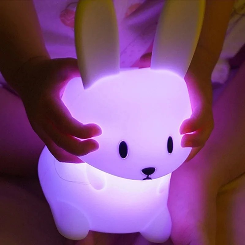 LED Night light Silicone Rabbit Touch Sensor lamp Cute Animal Light Bedroom Decor Gift for Kid Baby Child Table Lamp Home Decor LED Night light Silicone Rabbit Touch Sensor lamp Cute Animal Light Bedroom Decor Gift for Kid Baby Child Table Lamp Home Decor