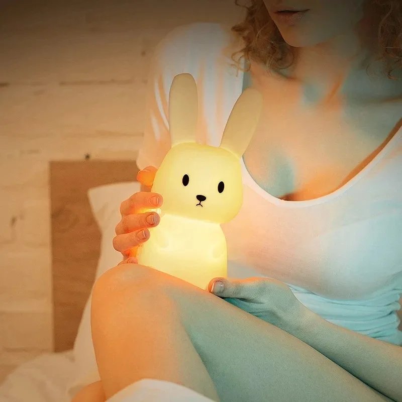 LED Night light Silicone Rabbit Touch Sensor lamp Cute Animal Light Bedroom Decor Gift for Kid Baby Child Table Lamp Home Decor LED Night light Silicone Rabbit Touch Sensor lamp Cute Animal Light Bedroom Decor Gift for Kid Baby Child Table Lamp Home Decor